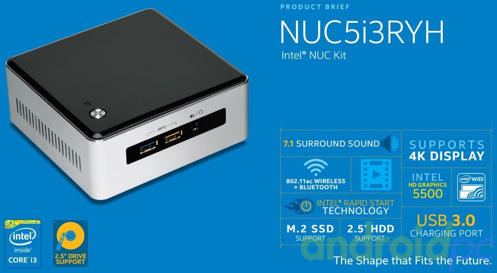 mini PC Intel NUC5i7RYH, i7, 8GB (Gebraucht) in Collonges für CHF 135